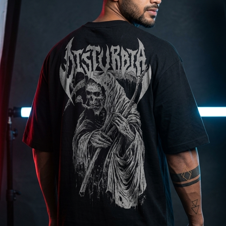 Disturbia Reaper Oversized T-shirt