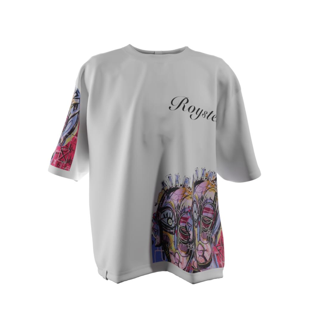 Royster Premium Collection Modern Art Over sized T shirt