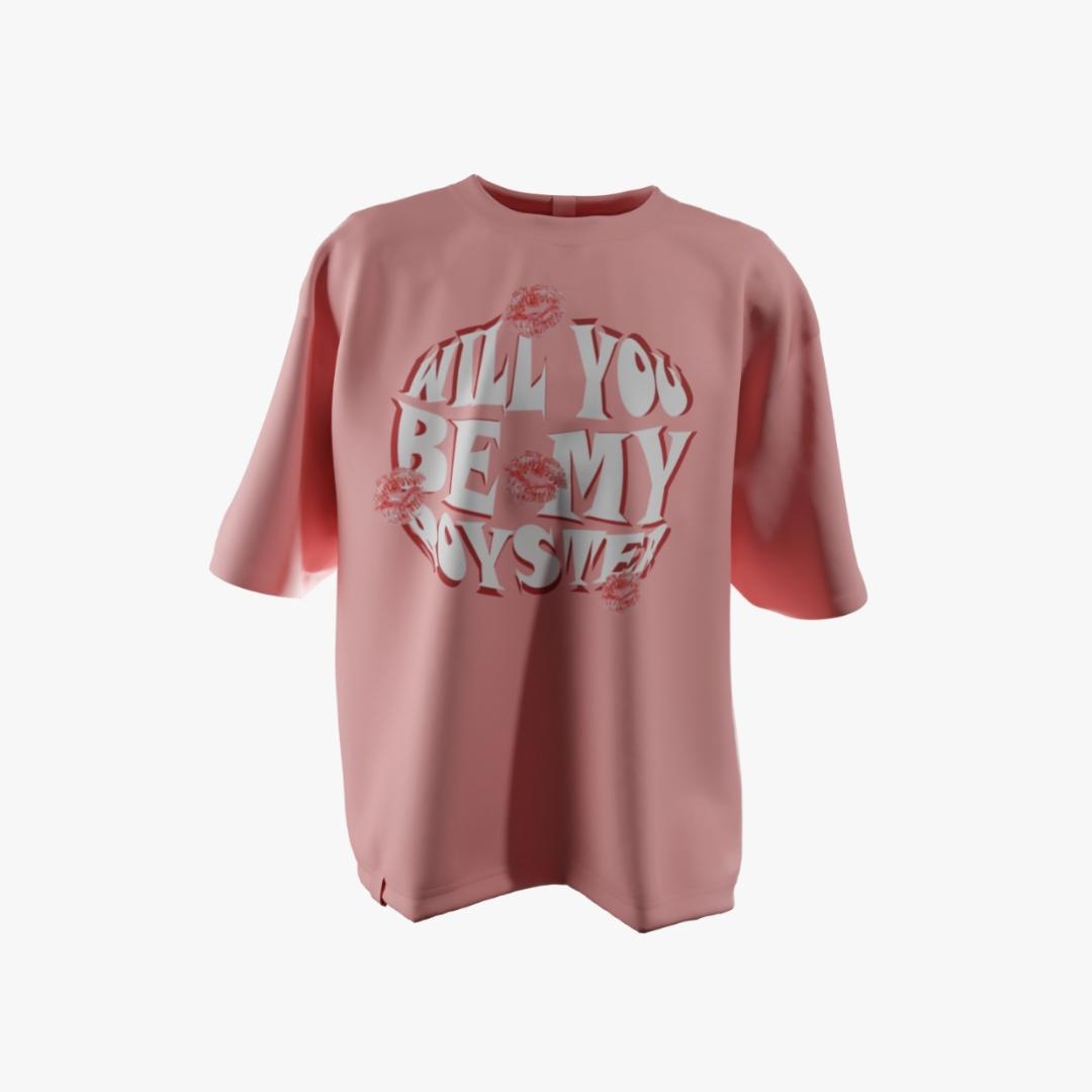 Hoppy Pink Bunny Oversized T-shirt