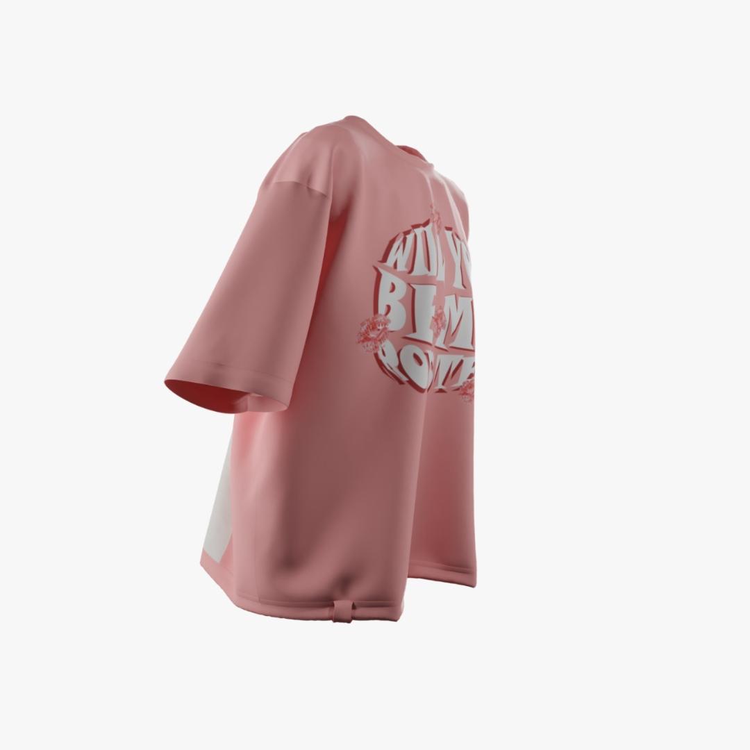 Hoppy Pink Bunny Oversized T-shirt