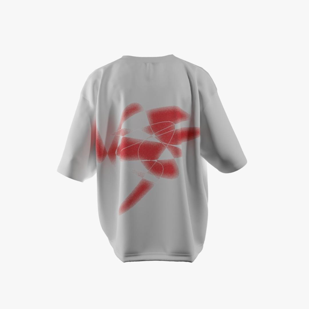 Scarlet Fusion Oversized T-Shirt